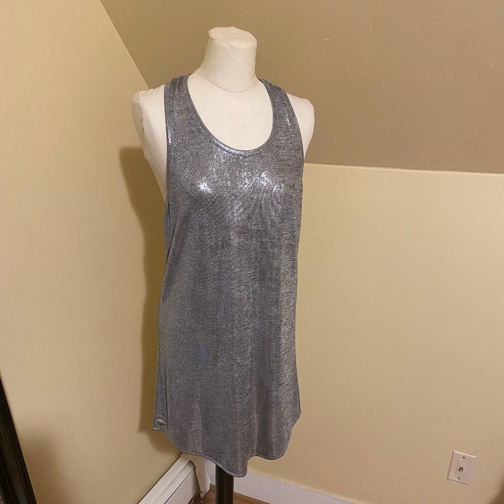 H&M metallic racerback dress